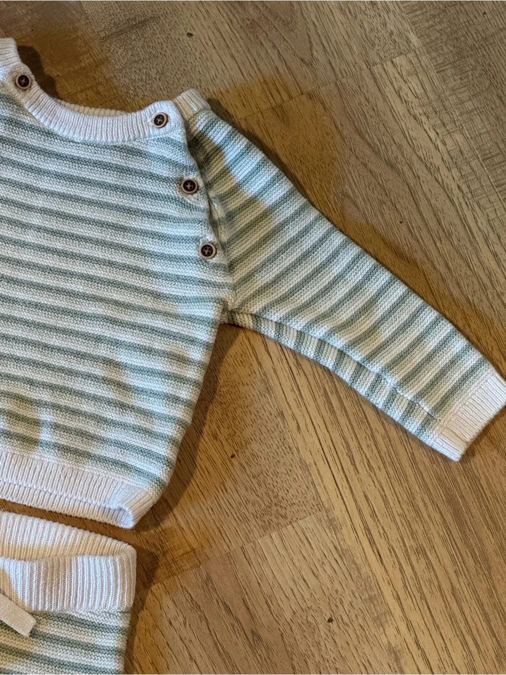 Janie and Jack Baby Knit Sweater & Pants Set Green Stripe 3–6 Months